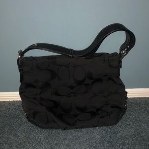 Black monogram Coach bag!